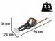 Worx Nitro WG263E.9 - Tagliasiepi a batteria con lama da 57 cm - SENZA BATTERIA E CARICABATTERIA