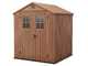 Keter Darwin marrone - Casetta da giardino - Con finestre frontali - 190x183x221 cm