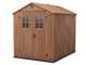 Keter Darwin marrone - Casetta da giardino - Con finestre frontali - 190x244x221 cm
