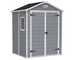 Keter Manor grigio - Casetta da giardino - Con finestra laterale - 185x152x226 cm