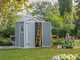 Keter Manor grigio - Casetta da giardino - Con finestra laterale - 185x152x226 cm