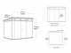 Keter Artisan grigio - Casetta da giardino - Con porta doppia anta - 277x218x226 cm
