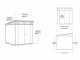 Keter Artisan grigio - Casetta da giardino - Con porta doppia anta - 214x218x226 cm