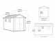 Keter Oakland 7511 - Casetta da giardino - Con porta doppia anta e finestre - 230x350x242 cm