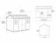 Keter Oakland 1175 - Casetta da giardino - Con finestre frontali - 350x229x254 cm