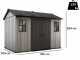 Keter Oakland 1175 - Casetta da giardino - Con finestre frontali - 350x229x254 cm