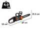 Worx Nitro WG350E - Elettrosega a batteria 20V 4Ah - Lama da 30 cm 