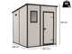 Keter Manor Pent - Casetta da giardino - Con finestra frontale - 183.5x185x200 cm