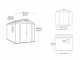 Keter Factor beige - Casetta da giardino - Con finestra laterale - 256.5x255x243 cm