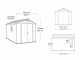 Keter Factor beige - Casetta da giardino - Con finestra laterale - 256.5x331.5x243 cm