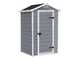Keter Manor grigio - Casetta porta attrezzi da giardino - 129x103x196 cm