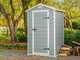 Keter Manor grigio - Casetta porta attrezzi da giardino - 129x103x196 cm