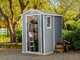 Keter Manor grigio - Casetta da giardino - Con finestra laterale - 130x192x198 cm