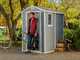 Keter Manor grigio - Casetta da giardino - Con finestra laterale - 130x192x198 cm