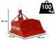 Francini PR 100 - Paletta posteriore idraulica per trattore - da 100 cm - Portata 400Kg