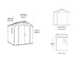 Keter Factor beige - Casetta da giardino - Con finestra laterale - 256.5x182x243 cm