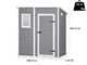 Keter Manor Pent grigio - Casetta da giardino - Con finestra frontale - 183.5x111x200.5 cm