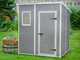 Keter Manor Pent grigio - Casetta da giardino - Con finestra frontale - 183.5x185x200 cm