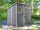 Keter Manor Pent grigio - Casetta da giardino - Con finestra frontale - 183.5x185x200 cm