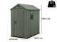 Keter Darwin verde - Casetta porta attrezzi - Con finestra laterale - 125.8x184.5x205.1 cm