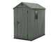 Keter Darwin verde - Casetta porta attrezzi - Con finestra laterale - 125.8x184.5x205 cm