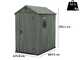 Keter Darwin verde - Casetta porta attrezzi - Con finestra laterale - 125.8x184.5x205 cm