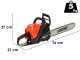 Echo CS4010ES - Motosega a scoppio da taglio - Lama da 39cm