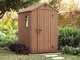 Keter Darwin marrone - Casetta porta attrezzi - Con finestra laterale - 125.8x184.5x205.1 cm
