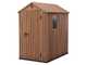 Keter Darwin marrone - Casetta porta attrezzi - Con finestra laterale - 125.8x184.5x205.1 cm