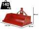Francini PR 130 - Paletta posteriore idraulica per trattore - da 130 cm - Portata 500Kg