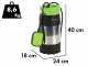 Ribimex PRPVC801MC3 - Pompa sommersa per pozzi - 800 W - Acque chiare