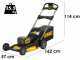 DeWalt DCMWP134N-XJ - Tagliaerba a spinta a batteria - Taglio 53 cm - 2x 18V 5Ah