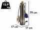 Ribimex PRPVC751/43F - Pompa sommersa per pozzi - 750 W - Acque chiare