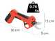 Stocker Kantia E-22 TR - Forbice elettrica da potatura - 7.2V/2.5Ah - Diametro di taglio 22mm