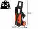 Black &amp; Decker PW1450TDL-QS - Idropulitrice ad acqua fredda - 105 bar - 426 l/h
