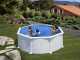 Gre Atlantis Rotonda &Oslash;350 x 132cm - Piscina fuori terra in acciaio
