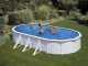 Gre Fidji Ovale 730x375x120cm - Piscina fuori terra in acciaio