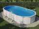 Gre Fidji Ovale 730x375x120cm - Piscina fuori terra in acciaio