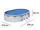 Gre Fidji Ovale 610x375x120cm - Piscina fuori terra in acciaio