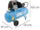 ABAC PRO A39B 200 CT4 - Compressore aria elettrico monofase a cinghia - Motore 4 HP - 200 lt