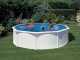Gre Fidji Rotonda &Oslash;460 x 120 cm - Piscina fuori terra in acciaio