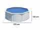 Gre Fidji Rotonda &Oslash;350 x 120 cm - Piscina fuori terra in acciaio