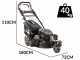 Blackstone SP-3X 510 - Tagliaerba trazionato a scoppio  - Monoruota pivottante