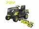 RYOBI RY72TMX107-210 - Trattorino tagliaerba a batteria - 72V / 2x10Ah