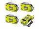 RYOBI RY72TMX117-310 - Trattorino tagliaerba a batteria - 72V / 3x10Ah