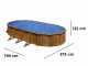 Gre Pacific Ovale 730x375x120cm - Piscina fuori terra in acciaio