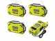 RYOBI RY72TMX117-310 - Trattorino tagliaerba a batteria - 72V / 3x10Ah