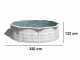Gre Finlandia Rotonda &Oslash;300 x 120 cm - Piscina fuori terra in acciaio