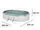Gre Finlandia Ovale 610x375x120cm - Piscina fuori terra in acciaio