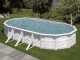 Gre Finlandia Ovale 730x375x120cm - Piscina fuori terra in acciaio